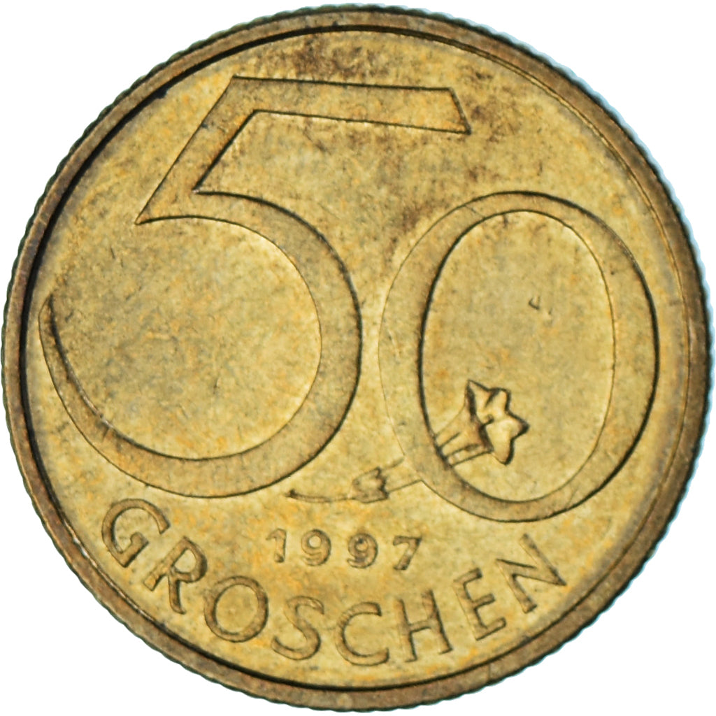 Münze, Österreich, 50 Groschen, 1997