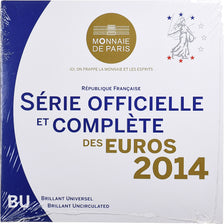 France, Coffret 1c. à 2€, BU, 2014, MDP, MS(65-70)