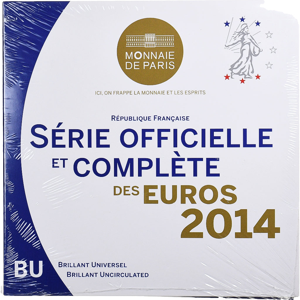 França, Coffret 1c. à 2€, BU, 2014, MDP, N/D, MS(65-70)