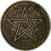 Monnaie, Maroc, 50 Centimes, 1945