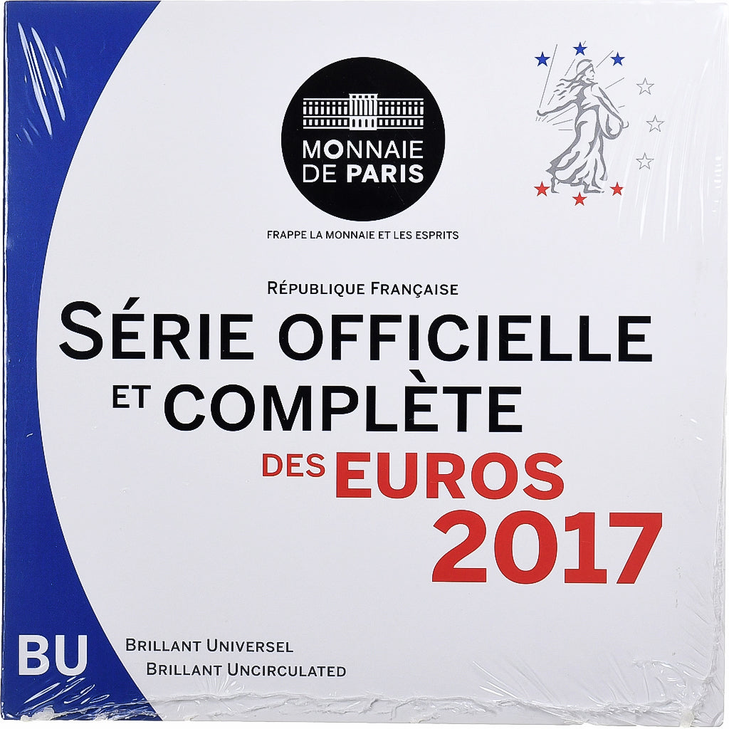 France, Coffret 1c. à 2€, BU, 2017, MDP, MS(65-70)