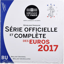 France, Coffret 1c. à 2€, BU, 2017, MDP, MS(65-70)