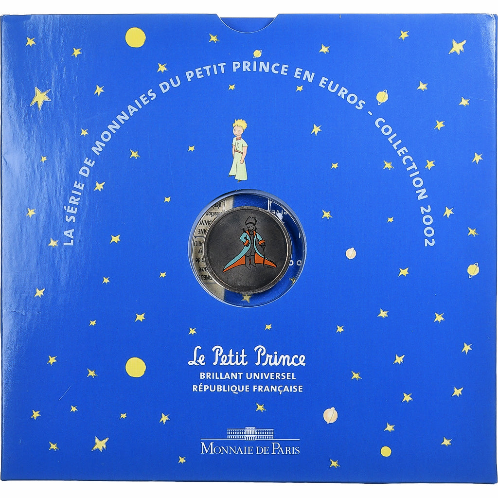 France, Set 1 ct. - 2 Euro + Medal, Petit Prince, BU, 2002, MDP, MS(65-70)