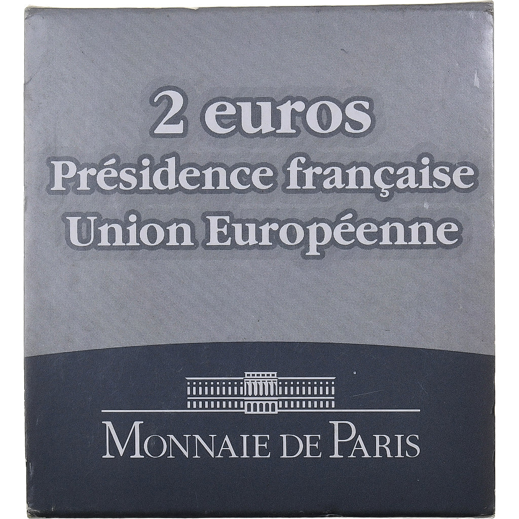 France, 2 Euro, Présidence de l'UE, BE, 2008, MDP, Bimétallique, FDC