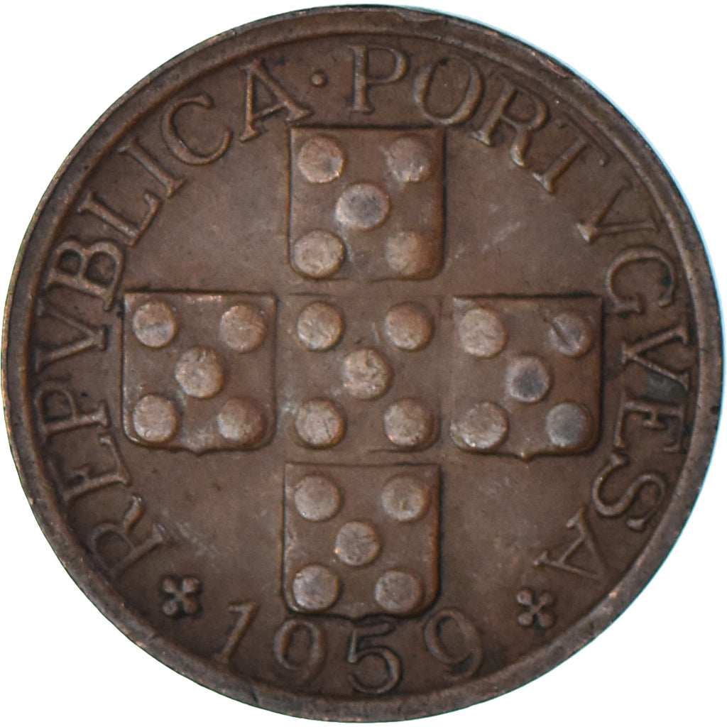 Coin, Portugal, 20 Centavos, 1959