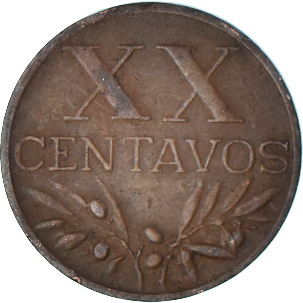Coin, Portugal, 20 Centavos, 1959