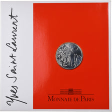 France, 5 Francs, Yves St. Laurent, 2000, MDP, BU, Silver, MS(65-70)