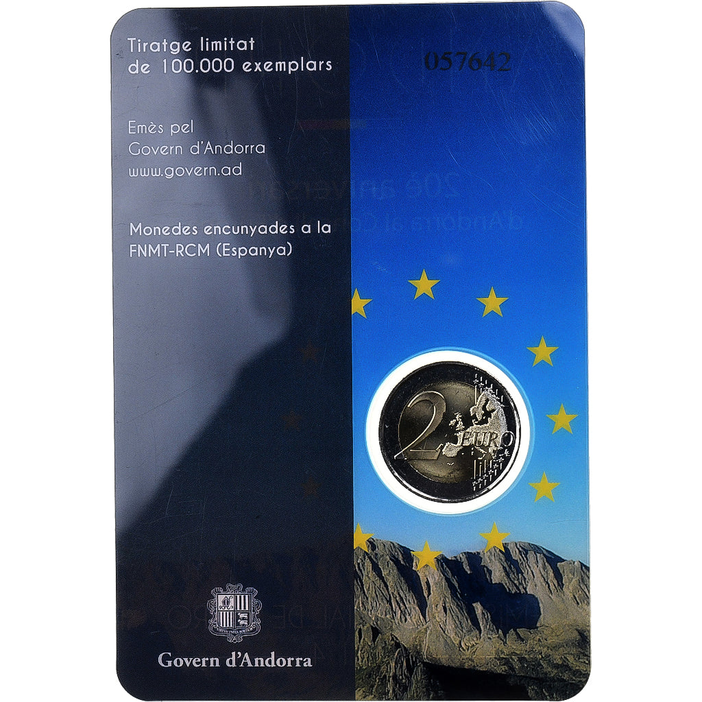 Andorra, 2 Euro, Council of Europe, BU, 2014, Madrid, Bimetálico, MS(65-70)
