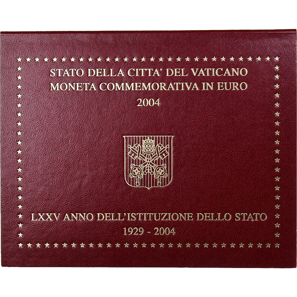 Vatican, Jean-Paul II, 2 Euro, 75e Anniversaire du Vatican, Rome, Bimétallique