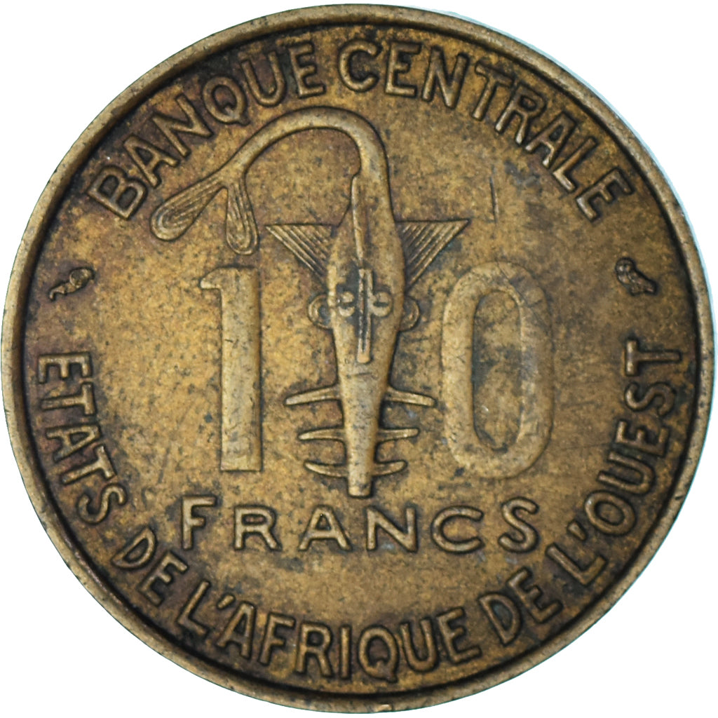 Moneda, Estados del África Occidental, 10 Francs, 1959