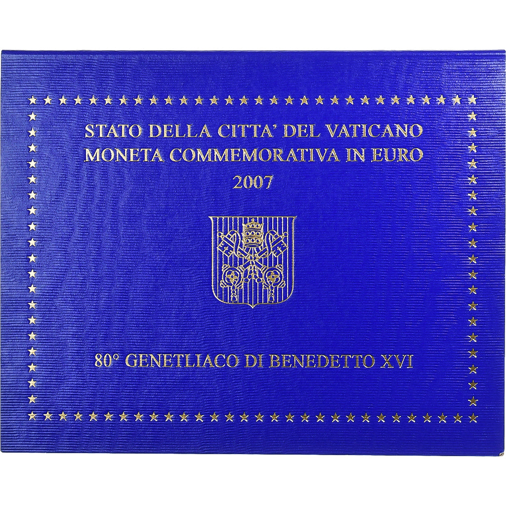 Vatican, Benedict XVI, 80th Birthday, 2 Euro, 2007, Rome, Bi-Metallic, MS(65-70)