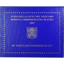 Vatican, Benedict XVI, 80th Birthday, 2 Euro, 2007, Rome, Bi-Metallic, MS(65-70)