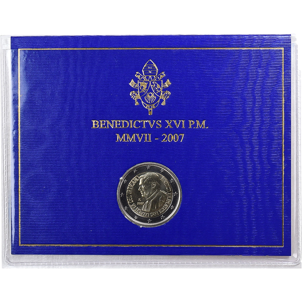 Vatican, Benedict XVI, 80th Birthday, 2 Euro, 2007, Rome, Bi-Metallic, MS(65-70)