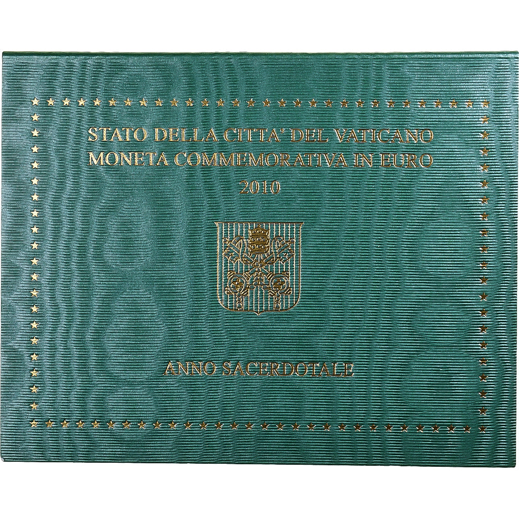 Vaticaan, Benedict XVI, 2 Euro, Anno Sacerdotale, 2010, Rome, Bi-Metallic, FDC