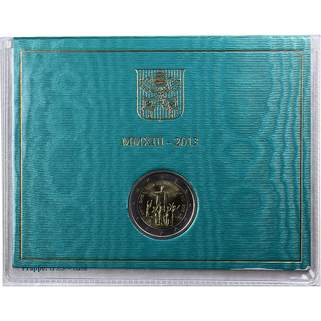 Vatikan, Benedict XVI, 2 Euro, 28th World Youth Day, 2013, Rome, Bi-Metallic