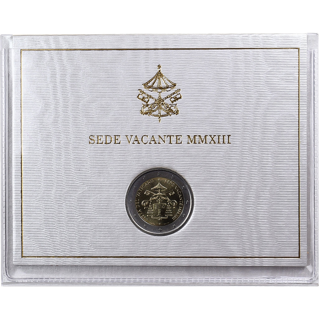 Vatican, Sede Vacante, 2 Euro, 2013, Rome, Bi-Metallic, MS(65-70)