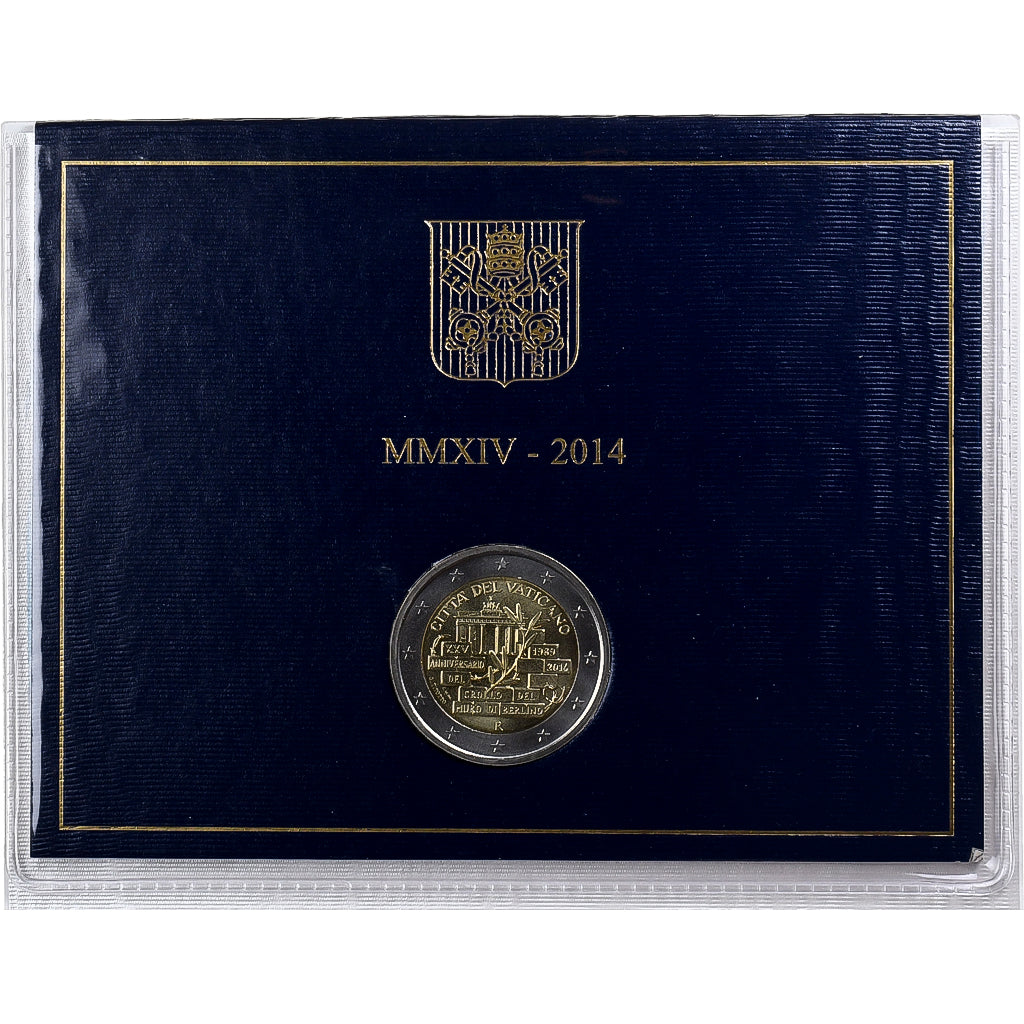 Vaticano, Francis I, 2 Euro, 25th Anniversary, Fall of the Berlin Wall, 2014