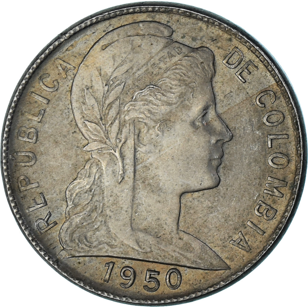 Coin, Colombia, 5 Centavos, 1950