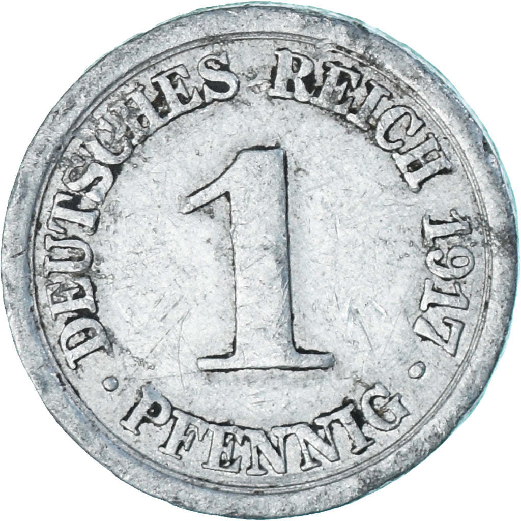 Monnaie, Allemagne, Pfennig, 1917