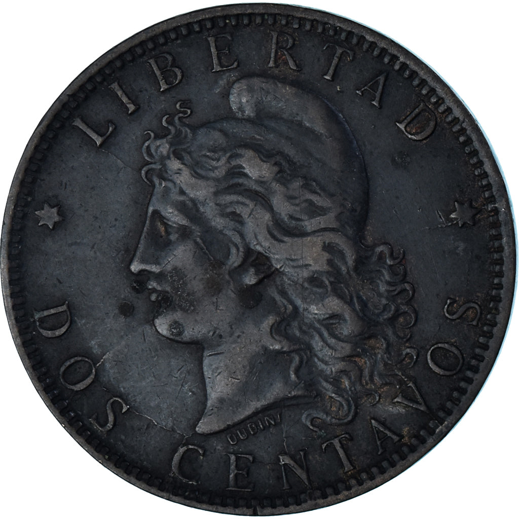 Moneta, Argentina, 2 Centavos, 1893