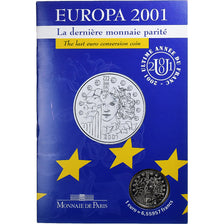 France, 6.55957 Francs, Europa, 2001, MDP, BU, Silver, MS(65-70)