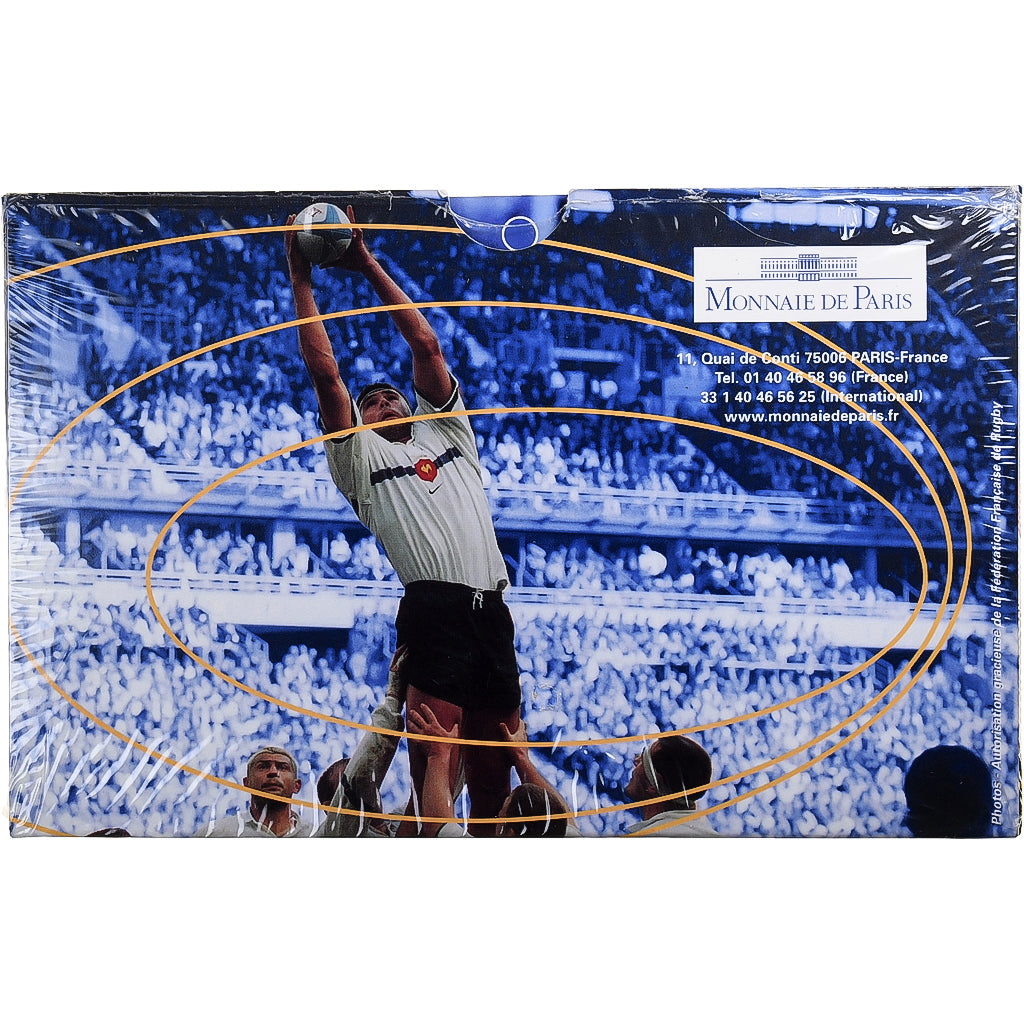 France, 1 Franc + Token, Rugby Wolrd Cup, 1999, MDP, Silver, MS(65-70)