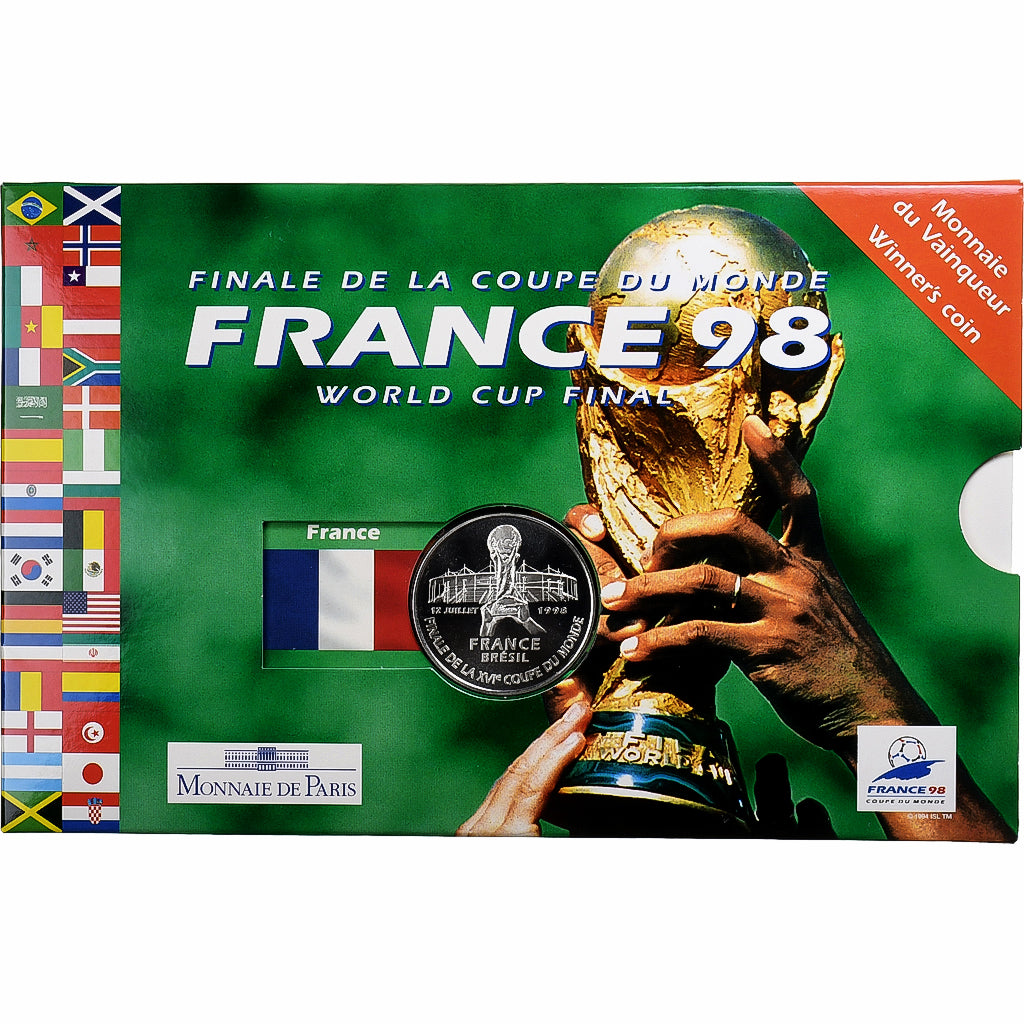 France, 5 Francs, French victory, 1998, MDP, Silver, MS(65-70)