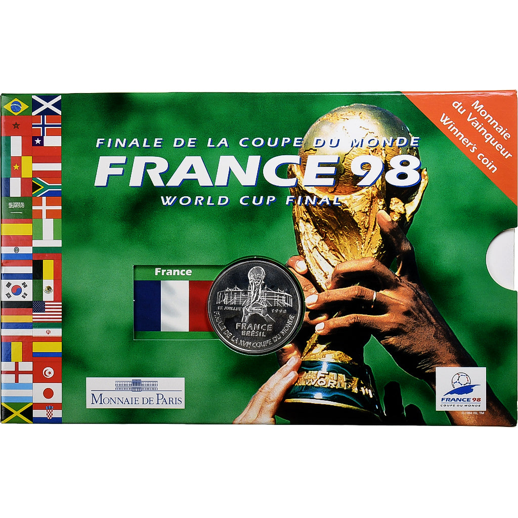 France, 5 Francs, French victory, 1998, MDP, Silver, MS(65-70)