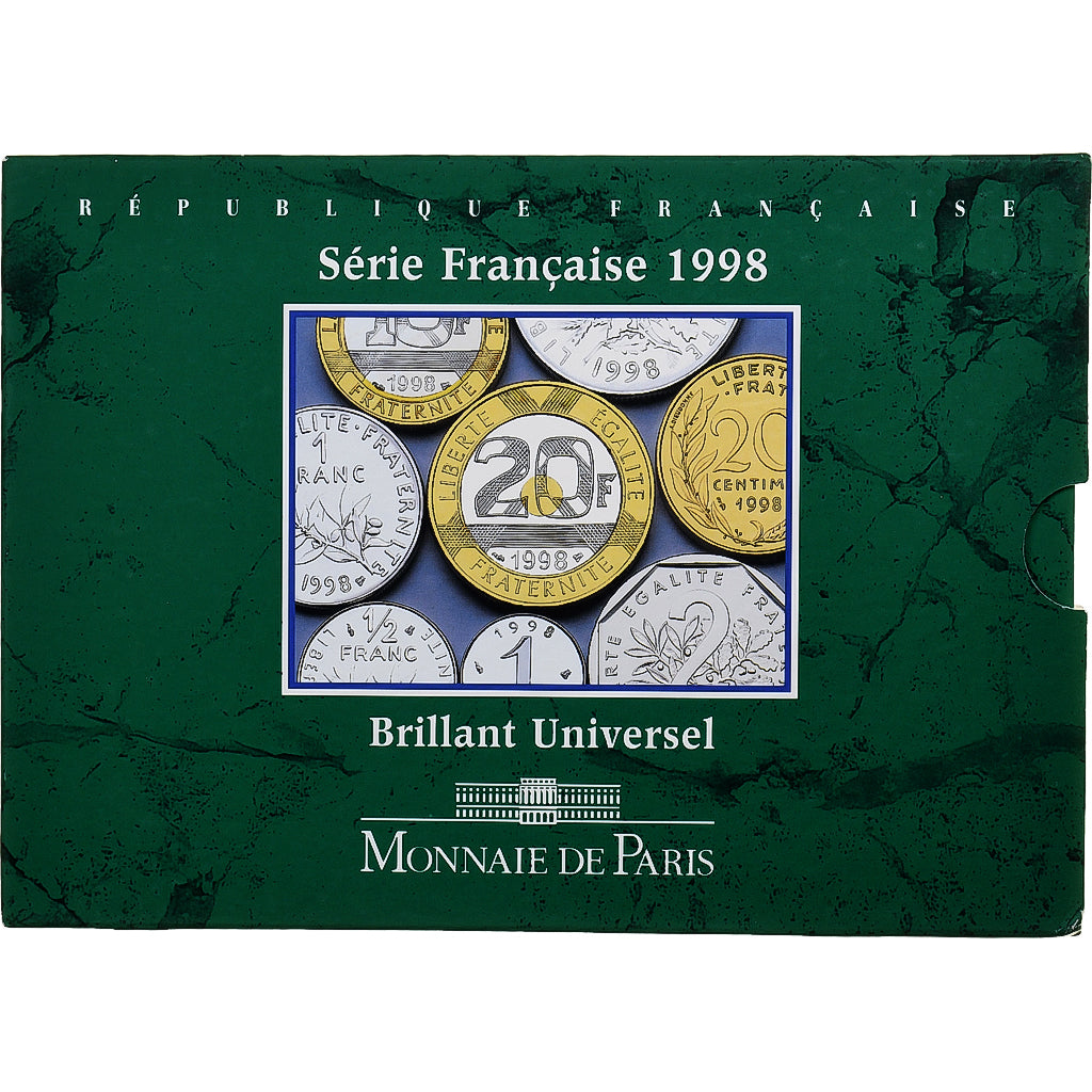 Francia, Coffret 1 c. à 20 frs., 1998, MDP, BU, Sin información, FDC