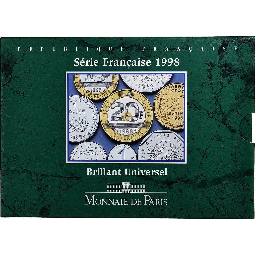 Frankreich, Coffret 1 c. à 20 frs., 1998, MDP, BU, STGL