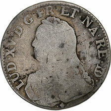 Francia, Louis XV, Ecu aux branches d'olivier, 1733, Pau, Argento, B+