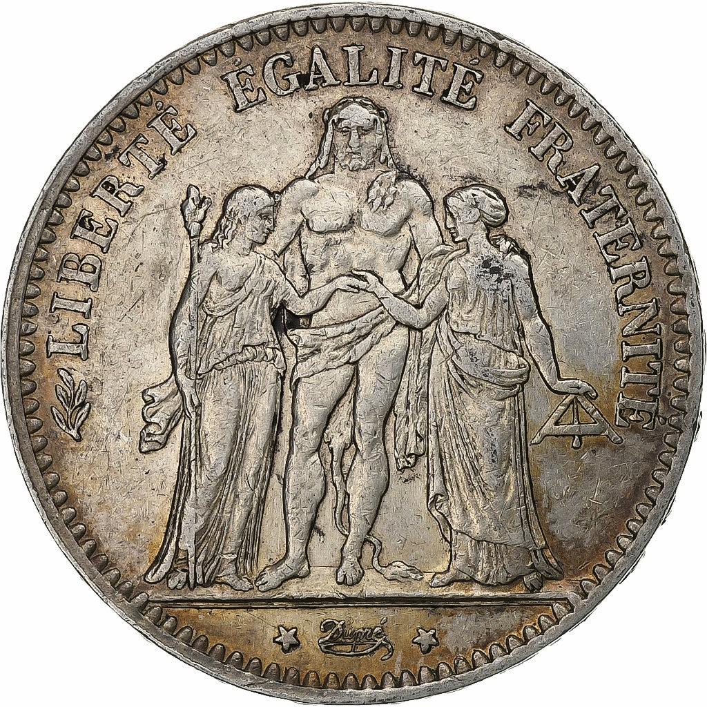 Francia, 5 Francs, Hercule, 1875, Paris, Argento, BB, Gadoury:745a