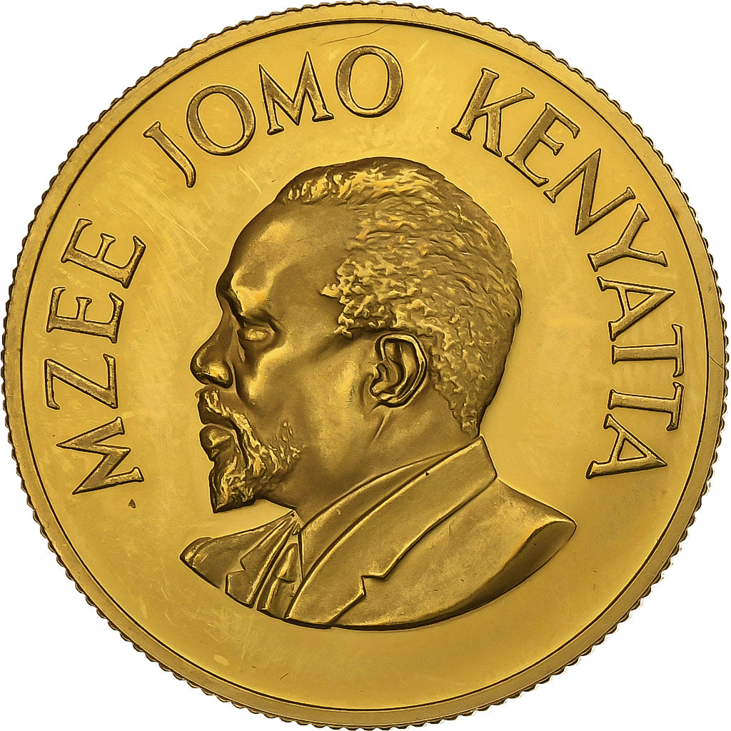 Kenya, 250 Shillings, Mzee Jomo Kenyatta, 1966, London, Proof, Gold, MS(60-62)