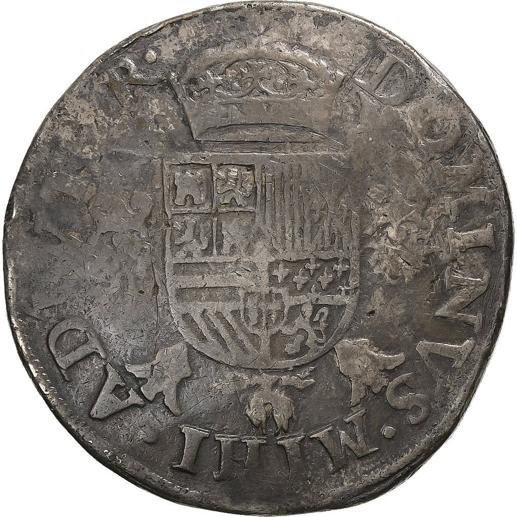 Duchy of Brabant, Philippe II, Philipsdaalder, 1573, Antwerp, Silver, VF(20-25)