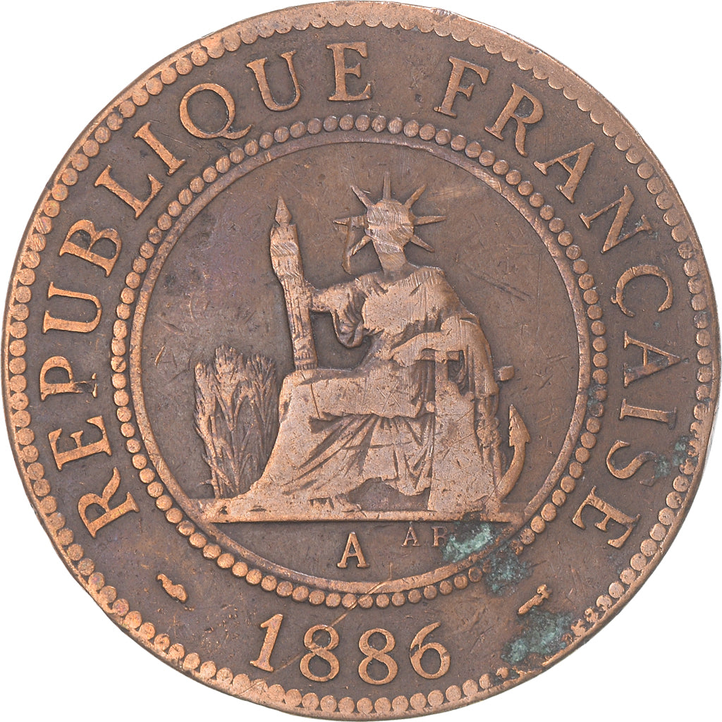 Monnaie, Indochine française, Cent, 1886