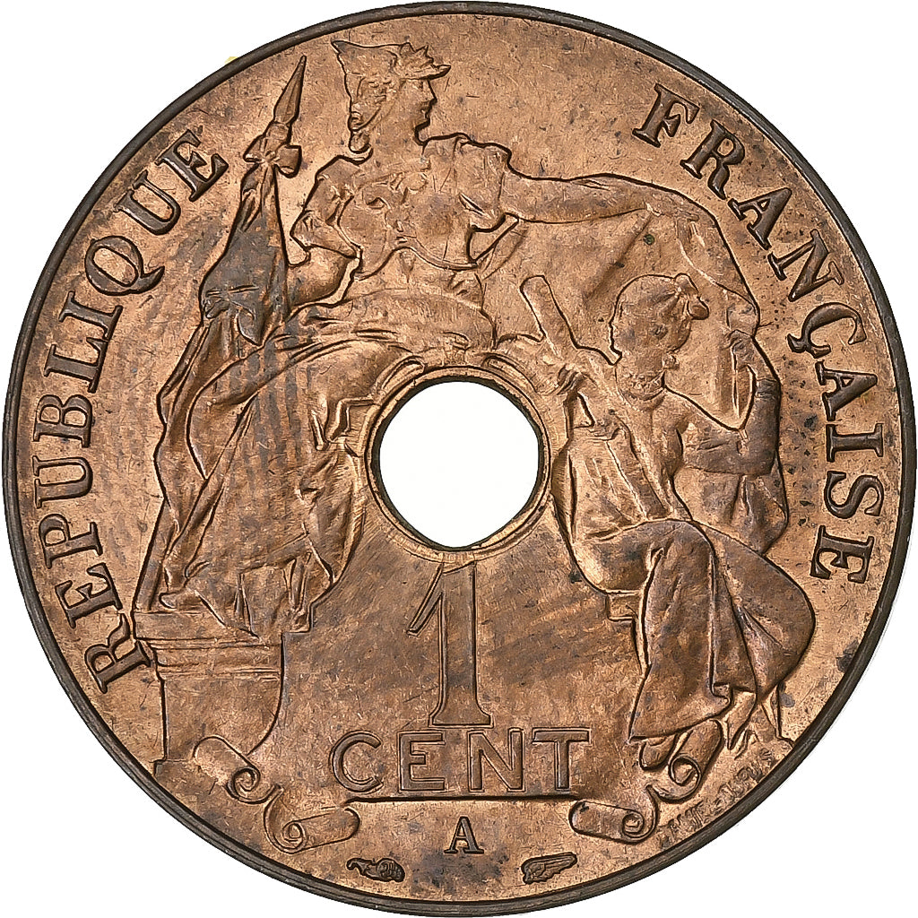 Frans Indo-China, 1 Centième, 1938, Paris, Bronzen, PR