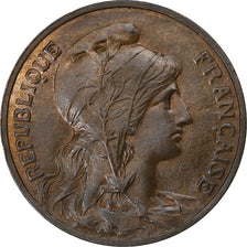 Frankrijk, 10 Centimes, Daniel-Dupuis, 1908, Paris, Bronzen, UNC-