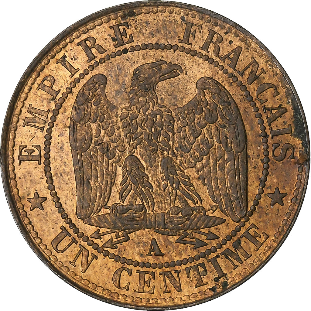 Frankrijk, Napoleon III, 1 Centime, 1861, Paris, Bronzen, PR