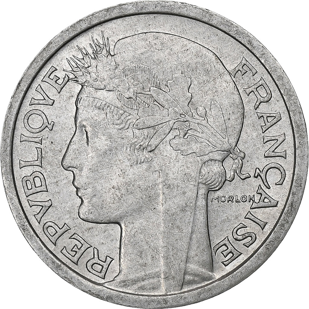Frankreich, 1 Franc, Morlon, 1950, Beaumont-Le-Roger, Aluminium, SS
