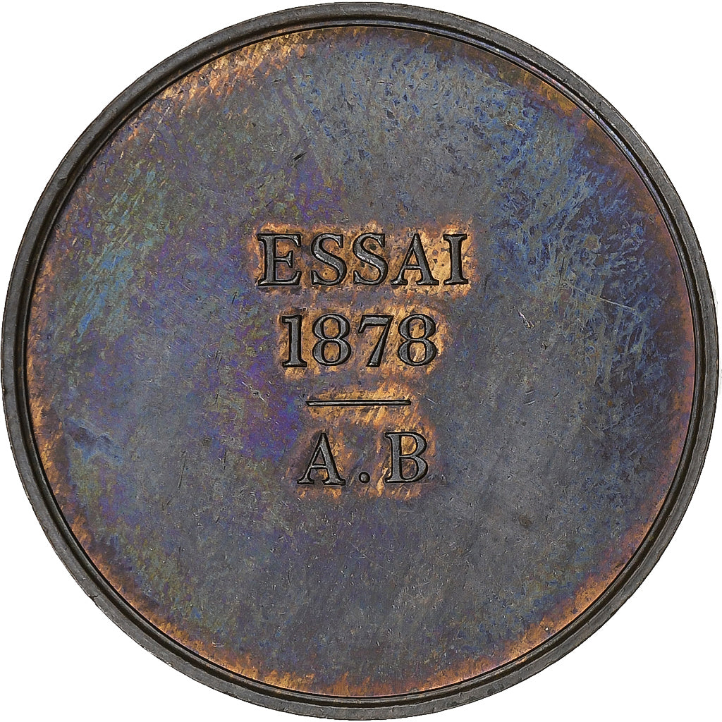 Frankreich, Module de 10 Centimes, 1878, Pattern, Bronze, VZ+