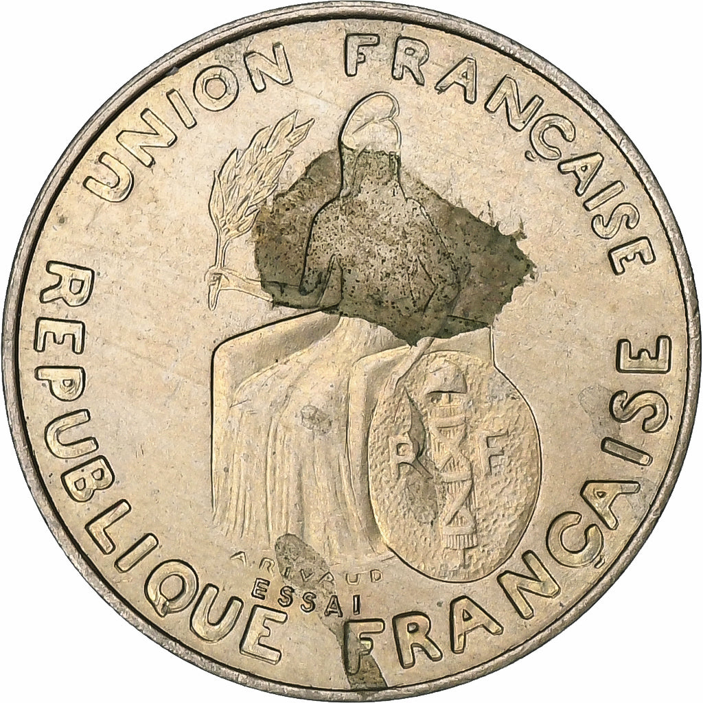 Nuova Caledonia, 50 Centimes, 1948, Paris, Pattern, Nichel-bronzo, SPL-