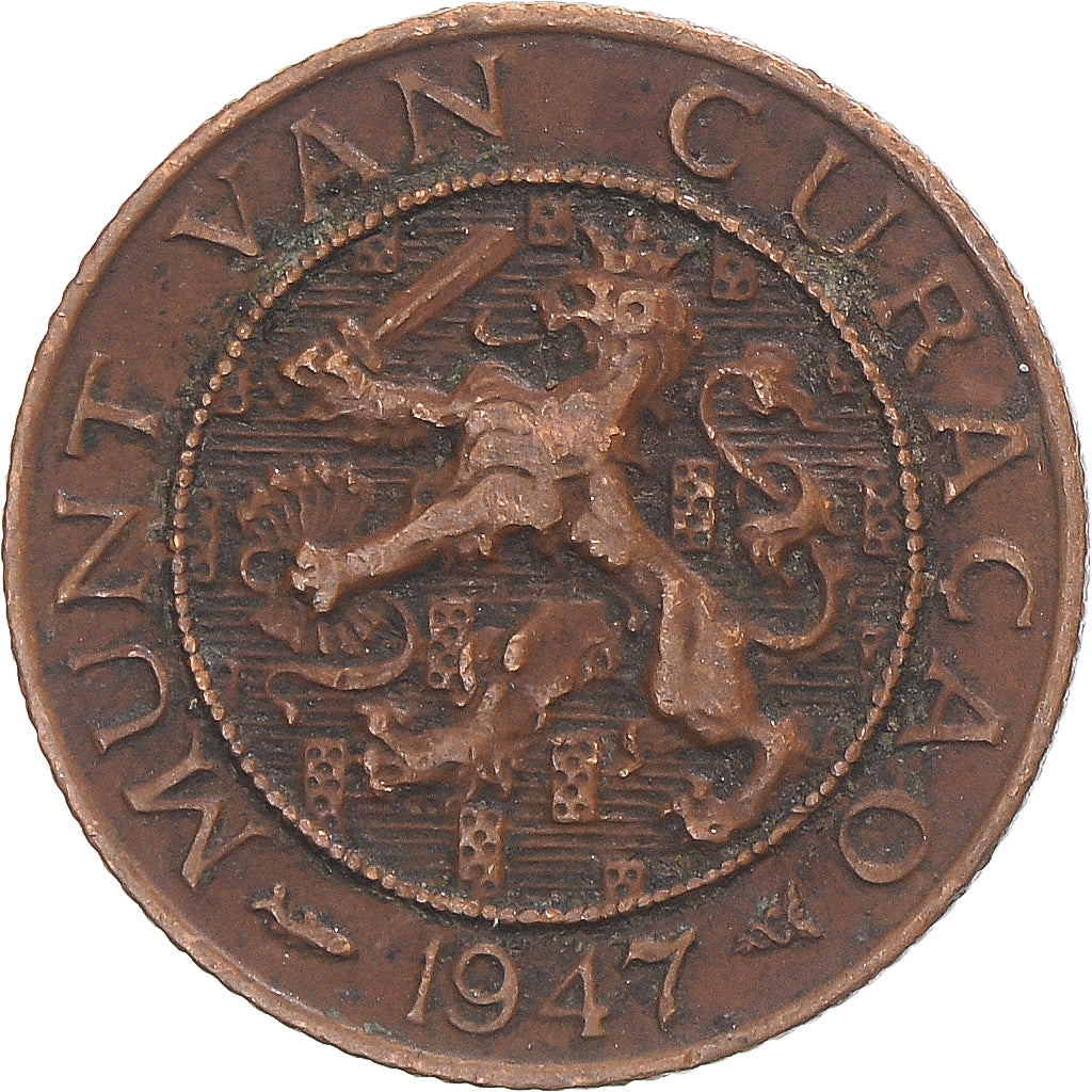 Coin, Curacao, Cent, 1947