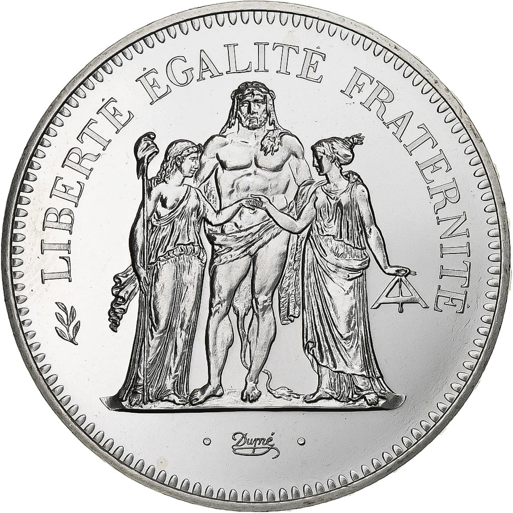 France, 50 Francs, Hercule, 1974, MDP, série FDC, Silver, MS(65-70)