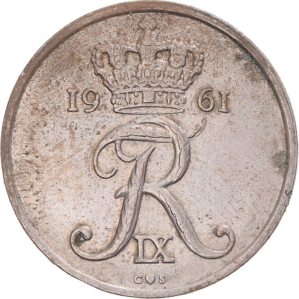 Moneta, Danimarca, 25 Öre, 1961