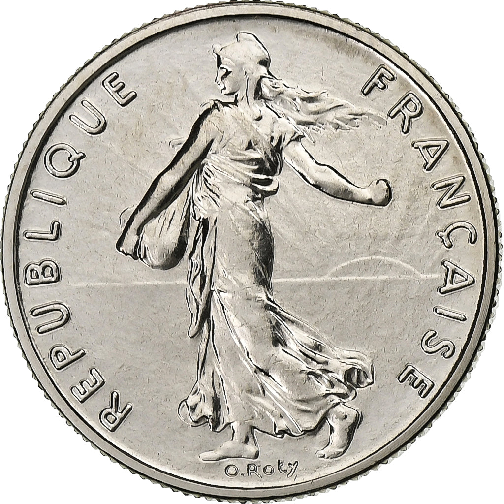 Francia, 1/2 Franc, Semeuse, 1980, MDP, série FDC, Níquel, FDC