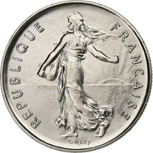 Francia, 5 Francs, Semeuse, 1980, MDP, série FDC, Cobre - níquel chapado en