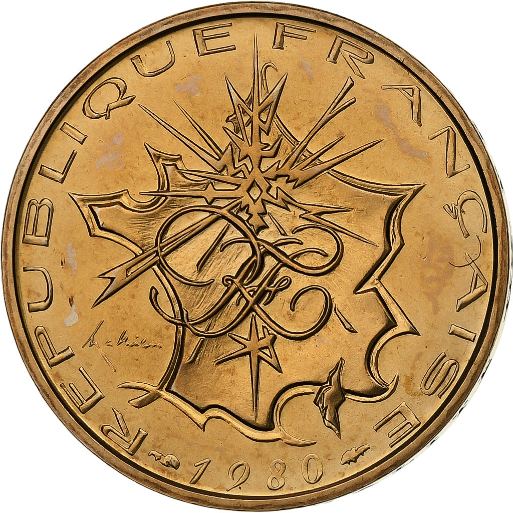 France, 10 Francs, Mathieu, 1980, MDP, série FDC, Cupro-aluminium-nickel