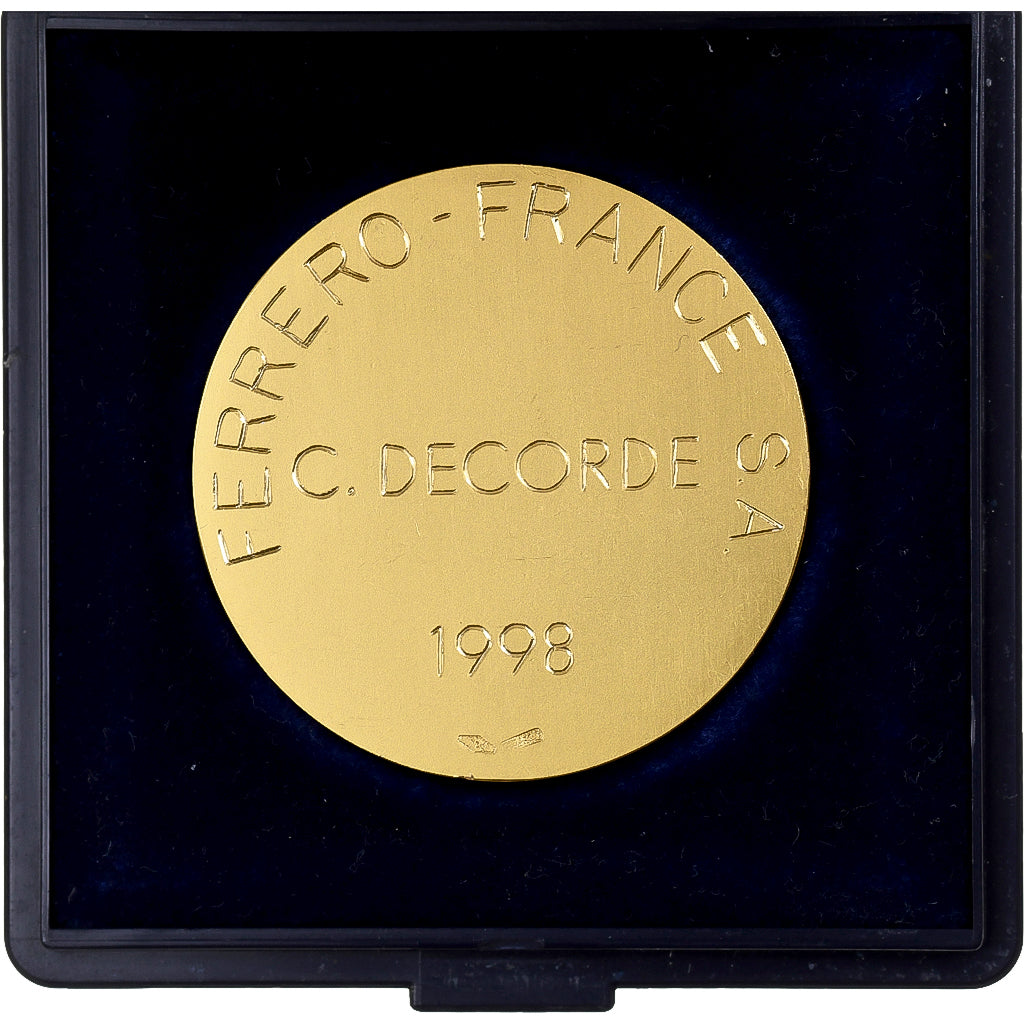 France, Médaille, Société Ferrero France, Marianne Casquée, 1998, Or, SPL+
