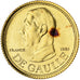 France, Medal, Charles de Gaulle, 1981, MDP, Gold, MS(63)