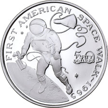 Marshall Islands, 50 Dollars, First American Space Walk, 1989, Sunshine Mint